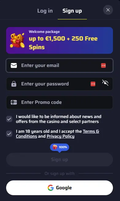 Registratie bij bdmbet